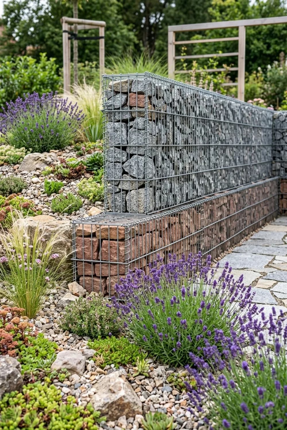 Gabionen: Robuste Steinwände mit Charakter – Sichtschutzwand im Garten: 9 schöne Ideen