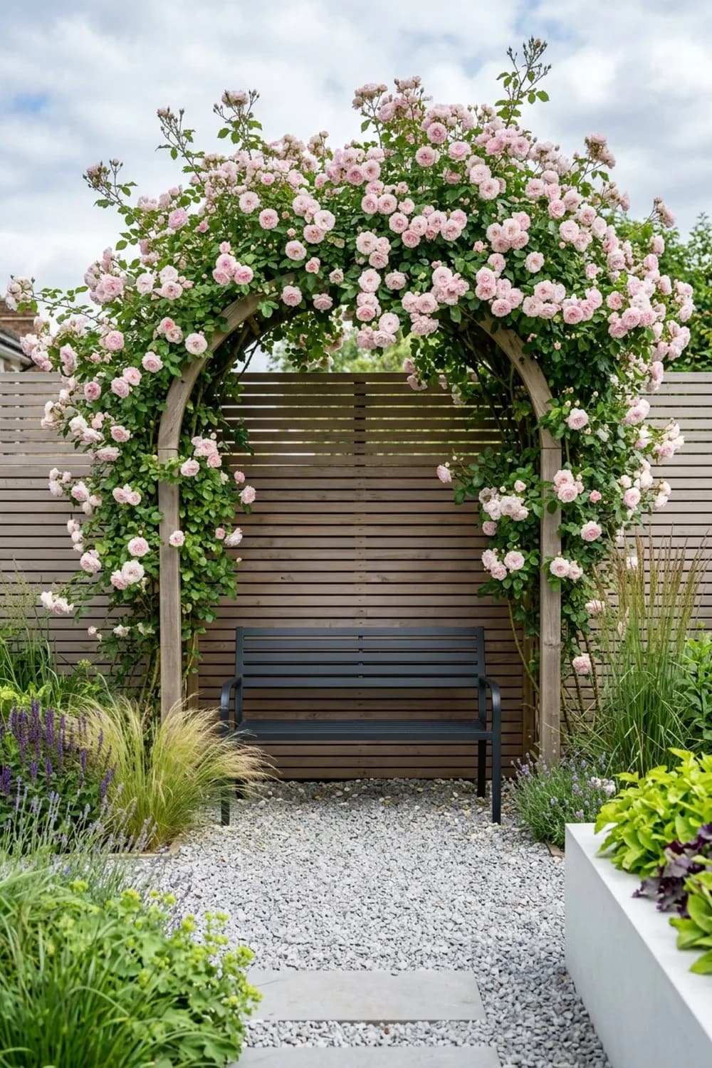 Der romantische Rosenbogen: Ein blühender Traum – Sitzplatz im Garten: 9 schöne Ideen