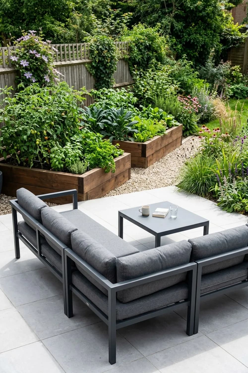 Die moderne Lounge-Ecke: Klare Linien und Komfort – Sitzplatz im Garten: 9 schöne Ideen