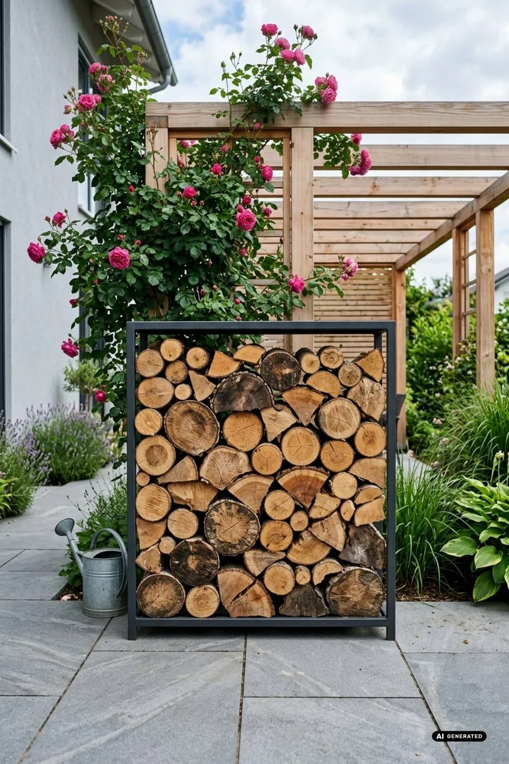 Holzscheite und Birkenstämme: Grafische Elemente der Natur – 15 Ideen für skandinavische Weihnachtsdeko im Garten