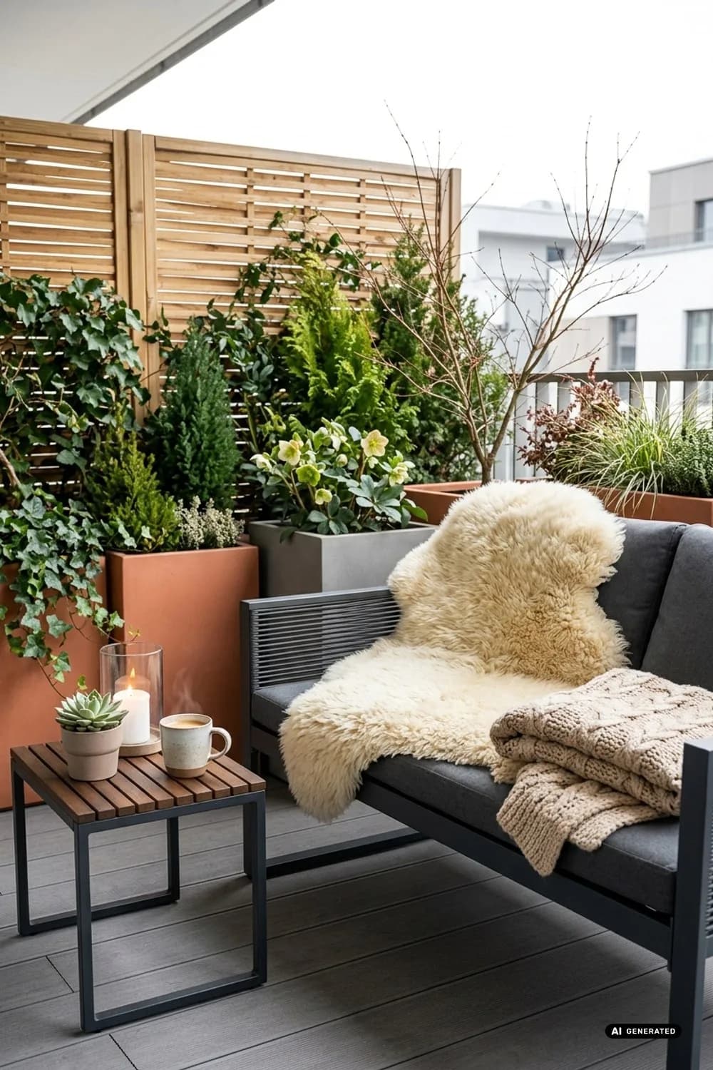 Schaffelle und Decken: Gemütlichkeit zum Anfassen – 15 Ideen für skandinavische Weihnachtsdeko im Garten