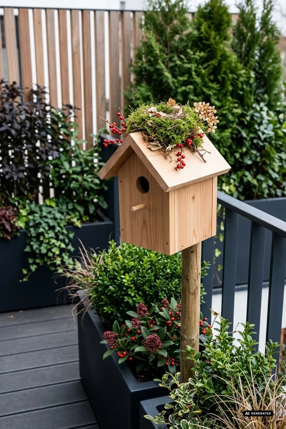 Vogelhaus: Ein winterliches Stillleben gestalten – 15 Ideen für skandinavische Weihnachtsdeko im Garten
