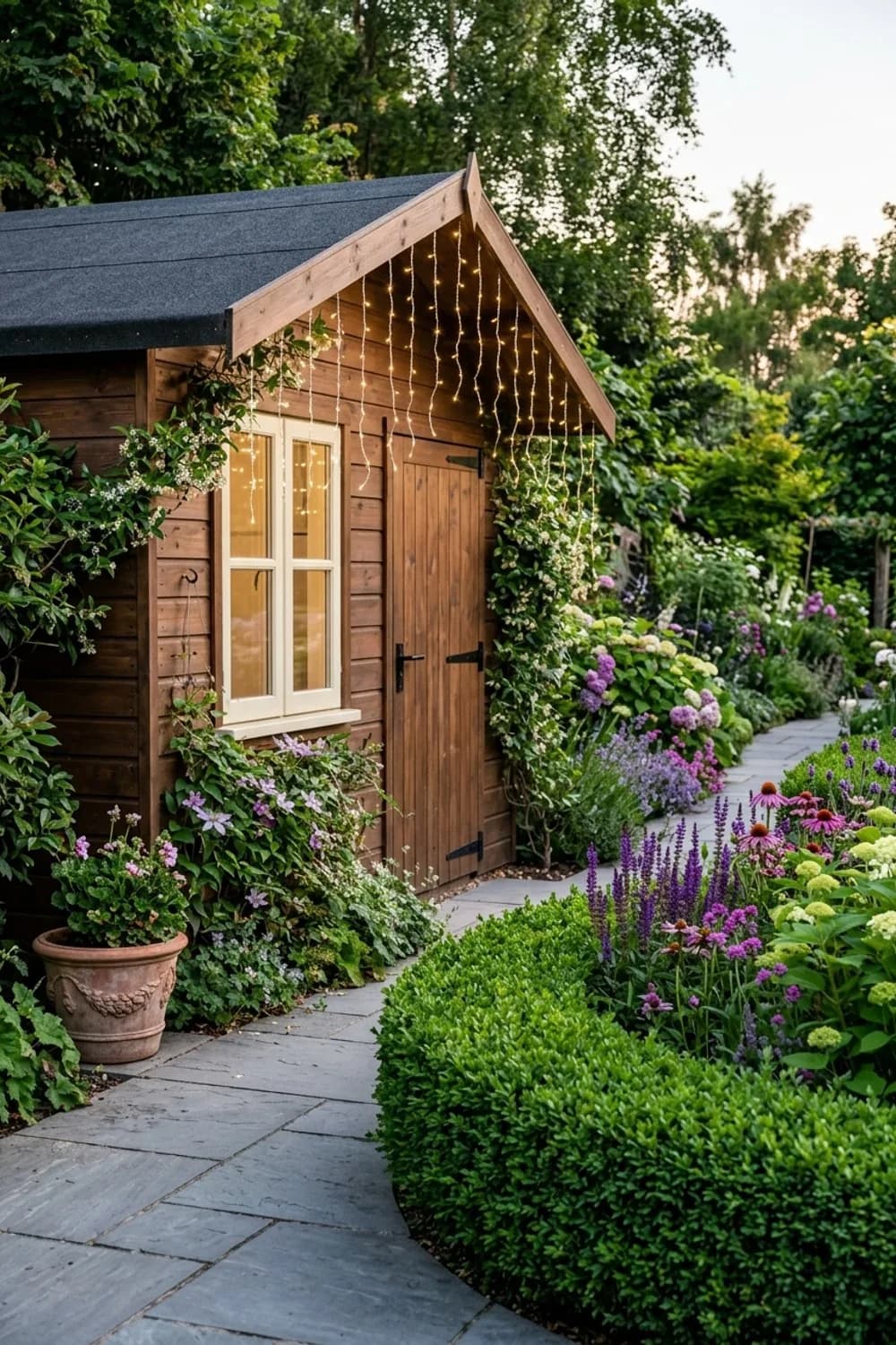 Gartenhaus und Schuppen: Funktionalität trifft auf Märchenzauber – Solar-Lichterkette im Garten: 8 schöne Ideen