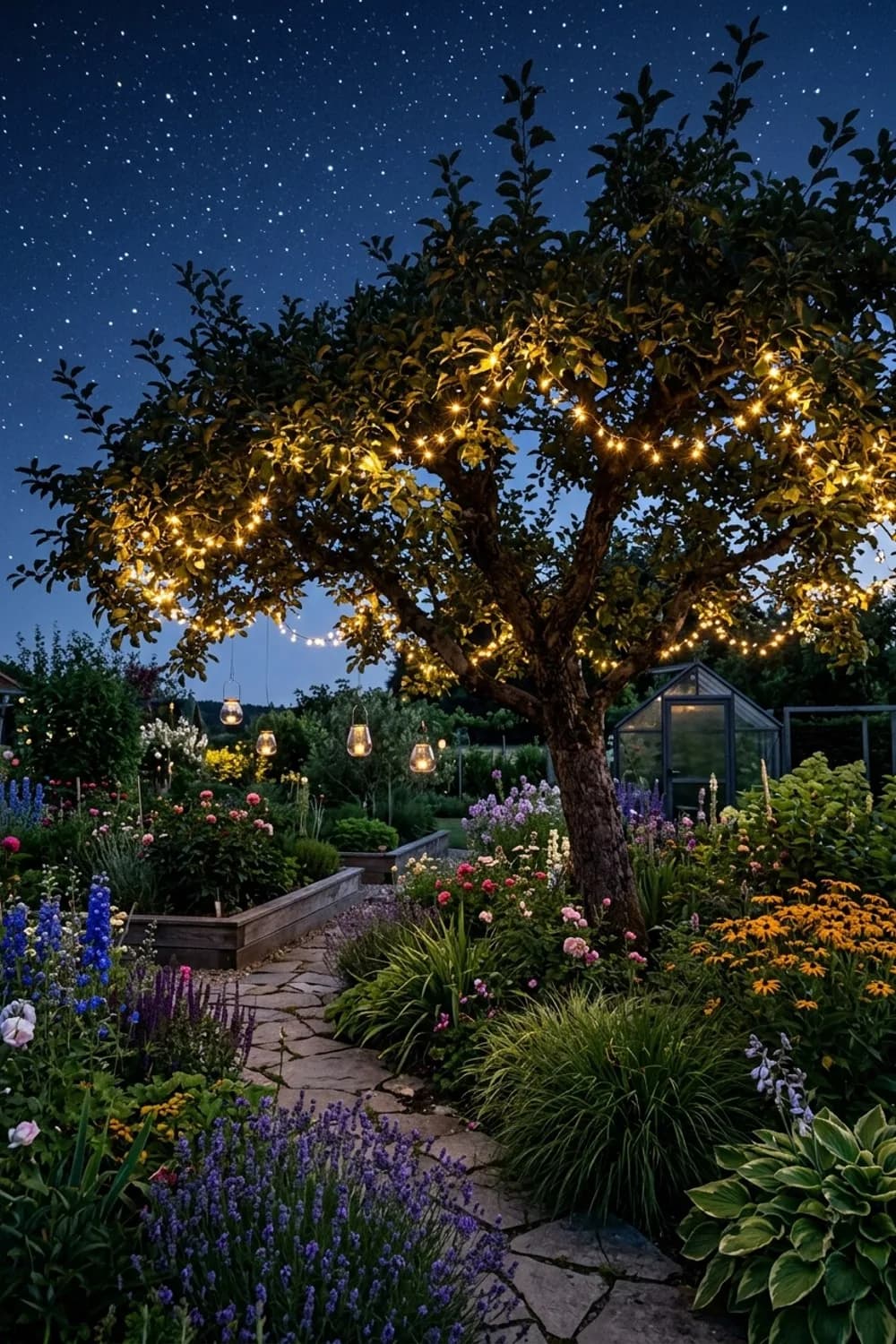 Lichterketten & Lampions: Ein funkelnder Sternenhimmel – Sommerparty im Garten: 10 schöne Deko-Ideen