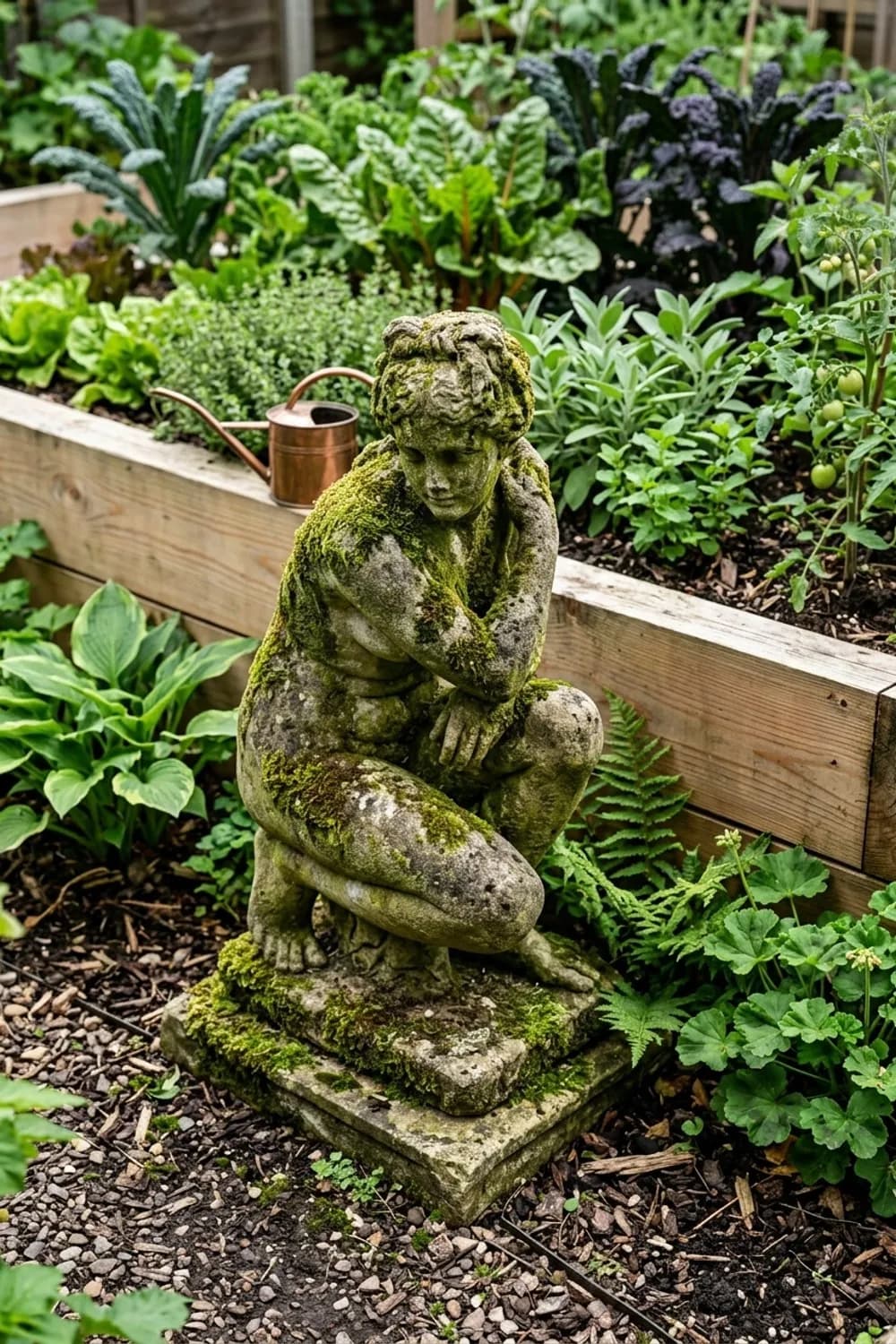 Moosbewachsene Steinfiguren: Der Zauber des Vergänglichen – Steinfiguren im Garten: 11 schöne Ideen