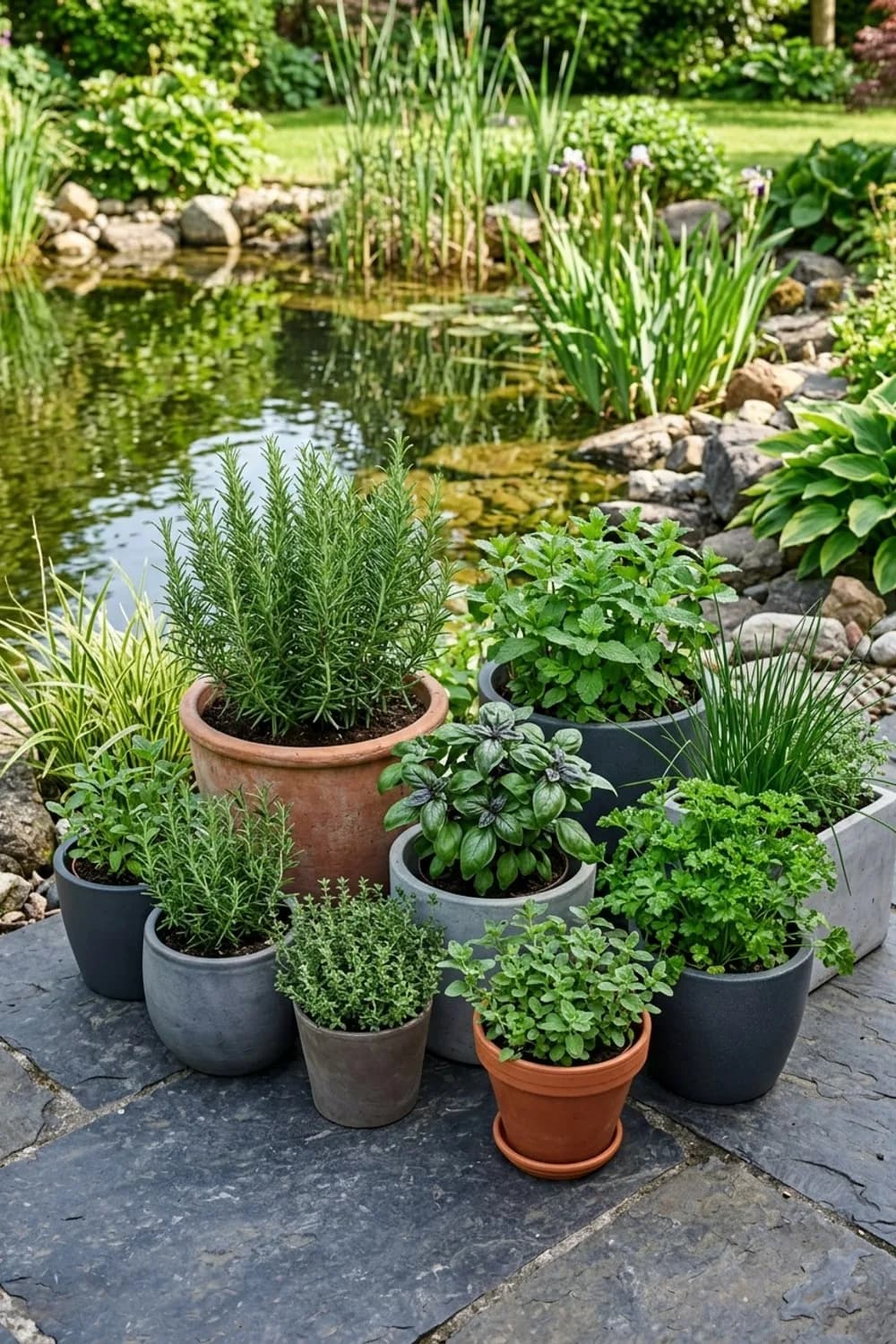 Die mobile Kräuter-Oase: Duft und Genuss in Töpfen und Kübeln – Terrasse dekorieren: 7 tolle Ideen