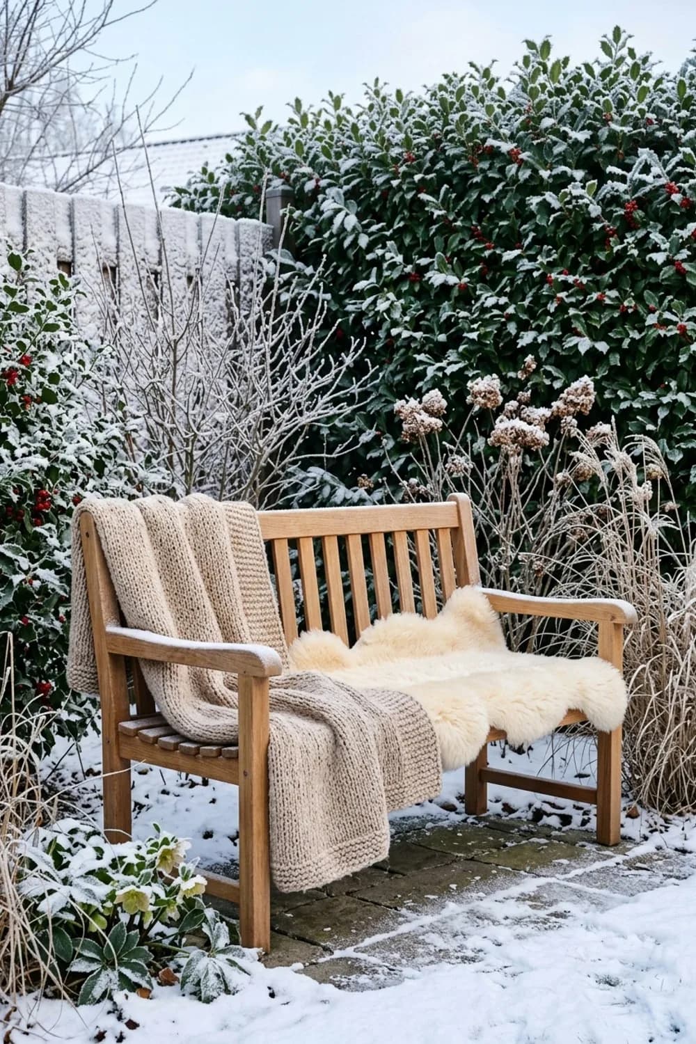 Gemütliche Textilien: Die Einladung zum Verweilen – Terrasse winterlich dekorieren: 12 wundervolle Ideen