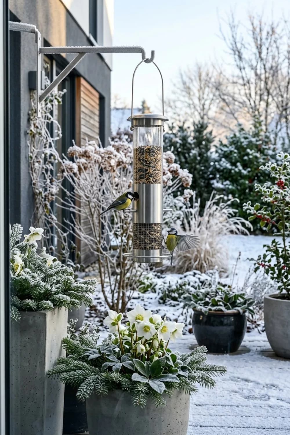 Vogelhaus und Futterstelle: Lebendiges Treiben beobachten – Terrasse winterlich dekorieren: 12 wundervolle Ideen