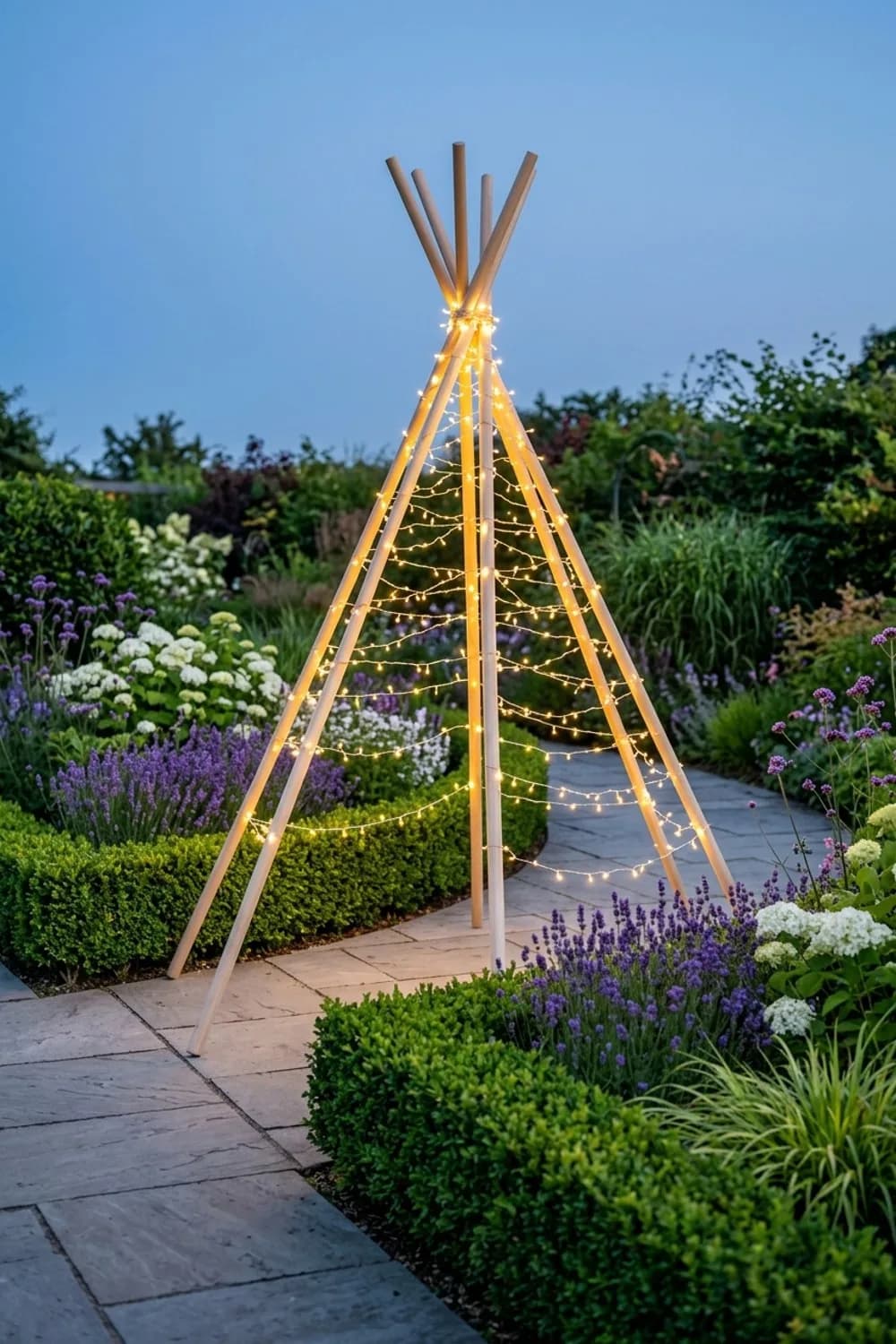 Das leuchtende Nachttipi: Magie mit Lichterketten – Tipi im Garten: 7 schöne Ideen