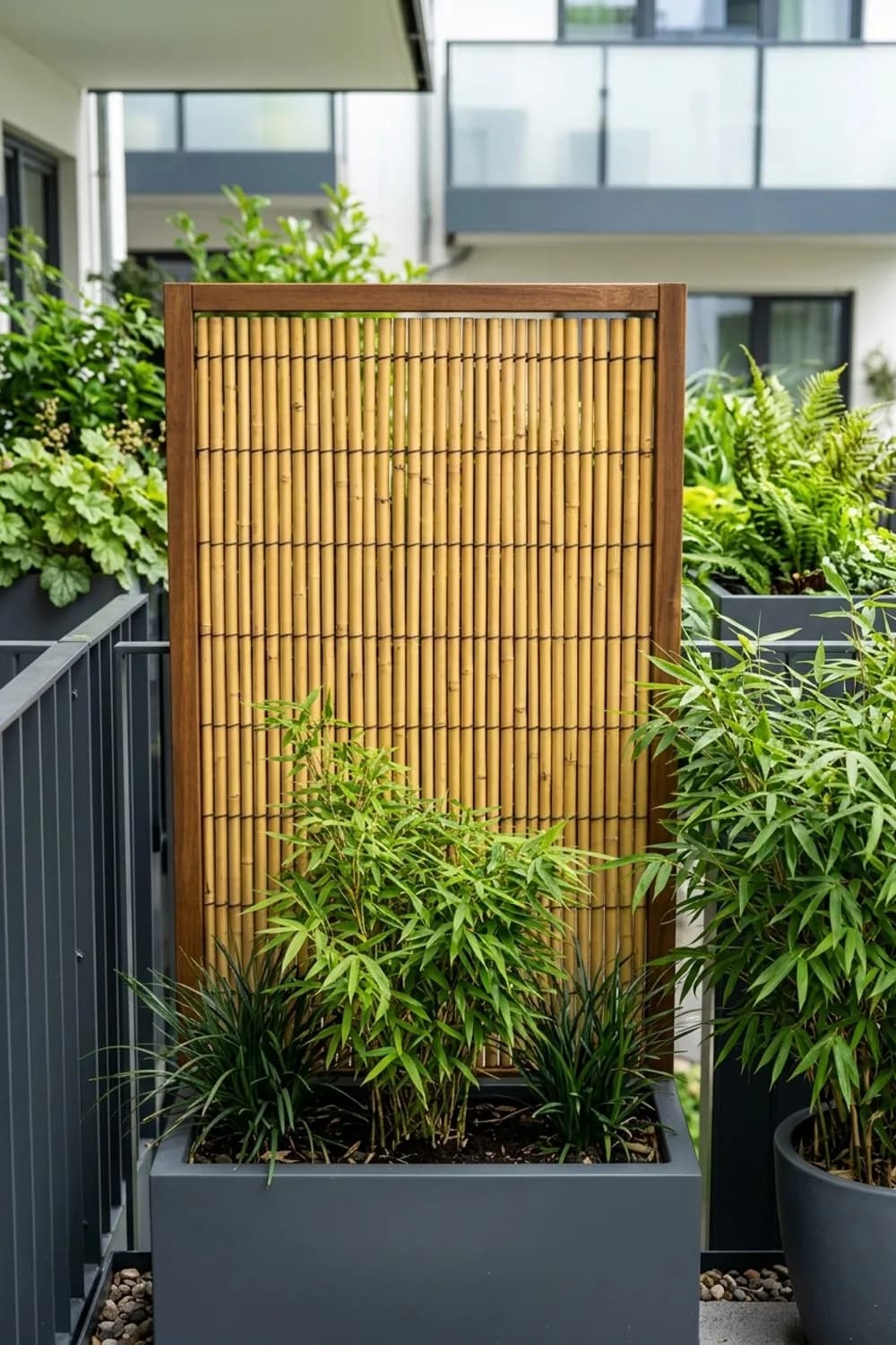 Bambusmatten und -rohre: Exotisches Flair im Handumdrehen – Trennwand im Garten: 8 schöne Ideen