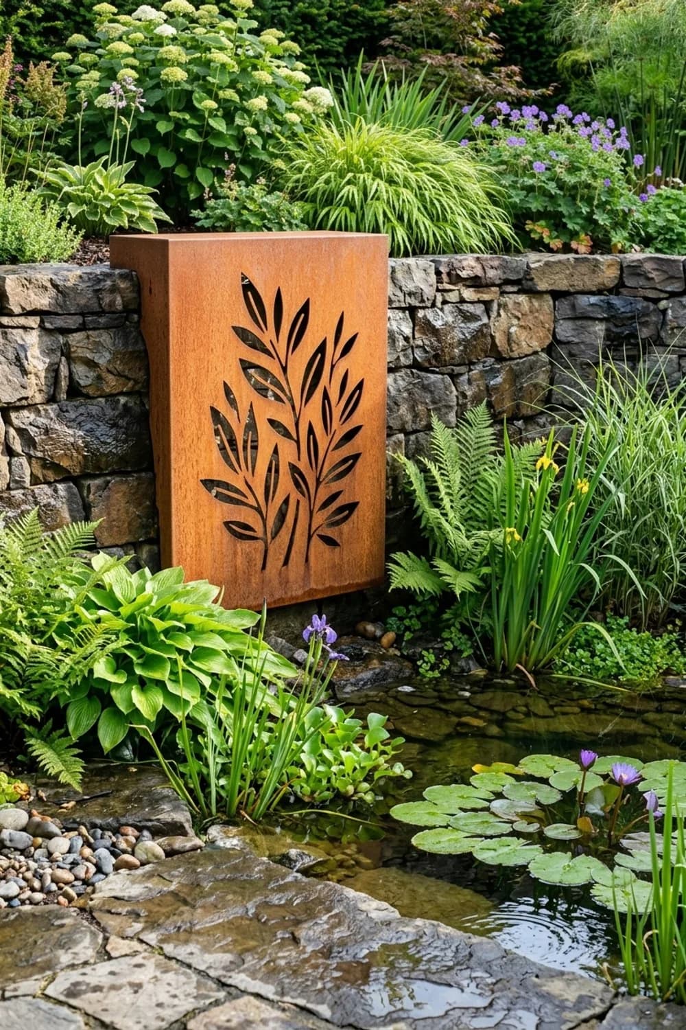 Metallkunst: Langlebige Eleganz aus Stahl – Wanddeko Garten: 8 schöne Ideen
