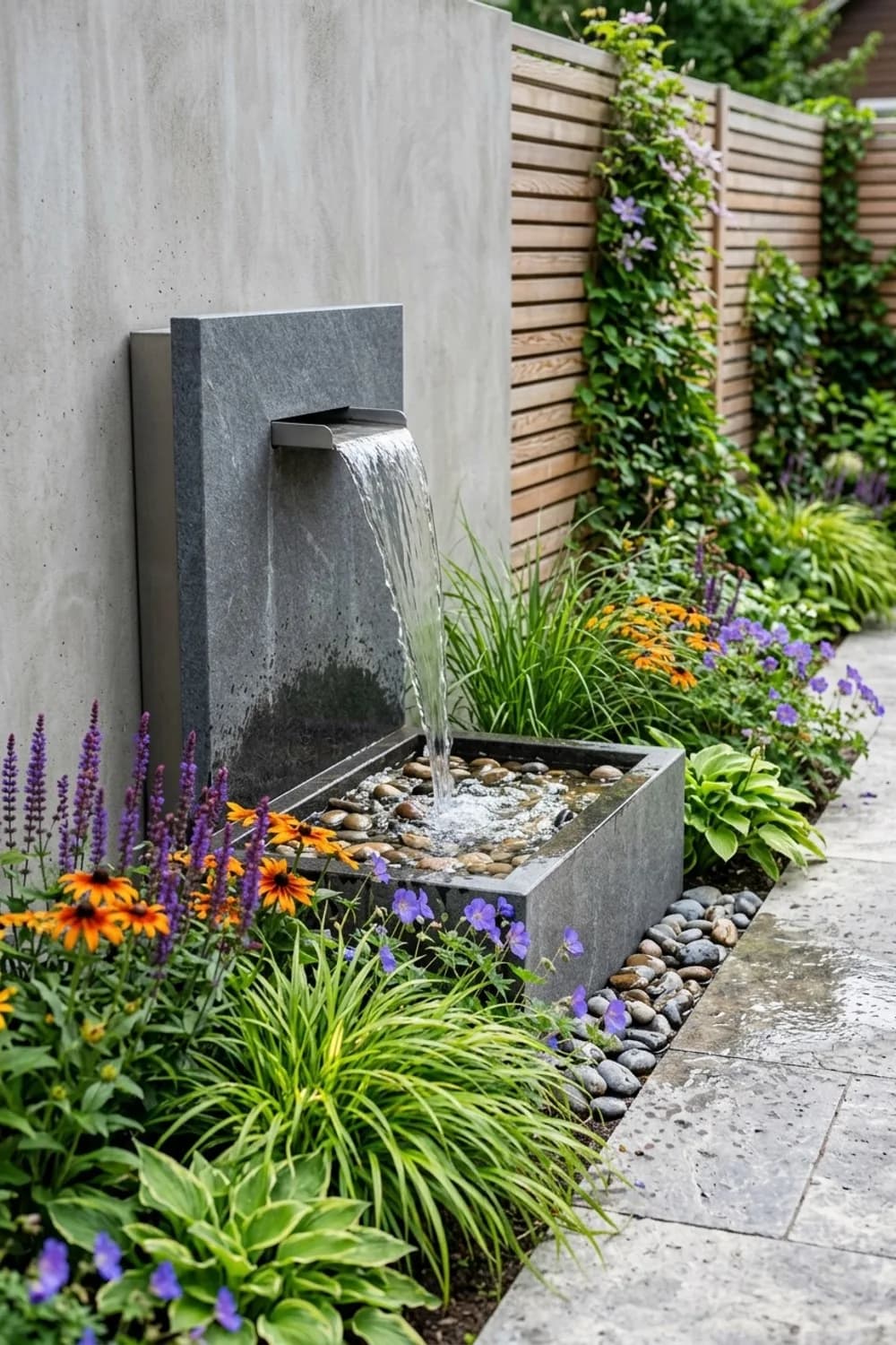Wandbrunnen: Das sanfte Plätschern des Wassers – Wanddeko Garten: 8 schöne Ideen