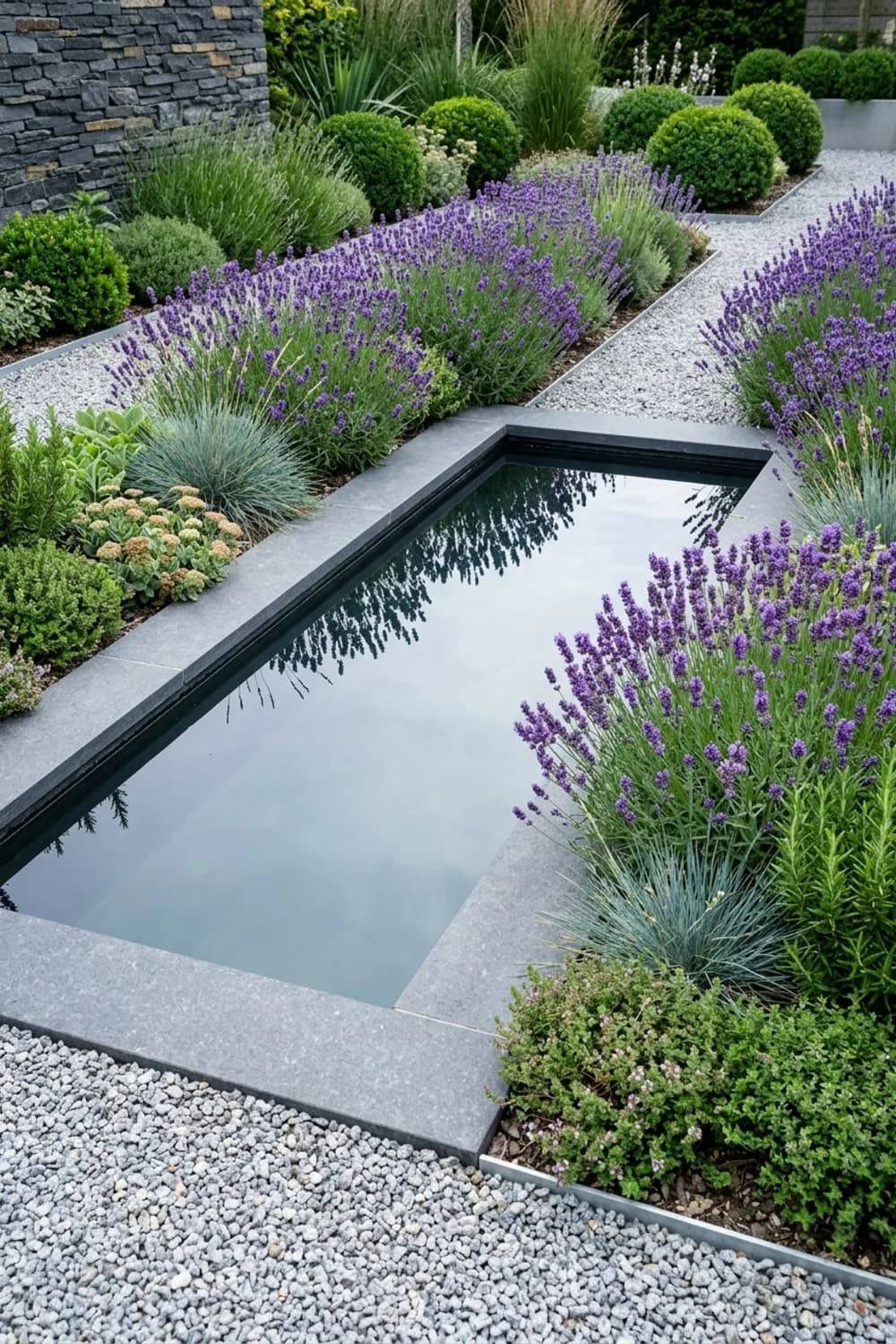 Das versenkte Wasserbecken: Formale Strenge und klare Linien – Wasserspiel im Garten: 8 schöne Ideen