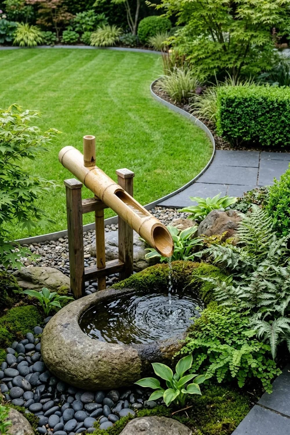 Der Bambus-Wasserspeier (Shishi-Odoshi): Meditative Klänge aus Fernost – Wasserspiel im Garten: 8 schöne Ideen