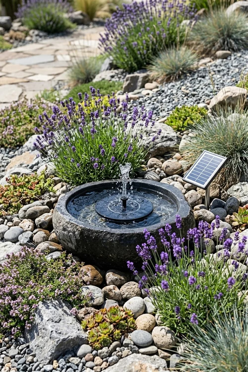 Der Solar-Springbrunnen: Unkompliziert und nachhaltig – Wasserspiel im Garten: 8 schöne Ideen