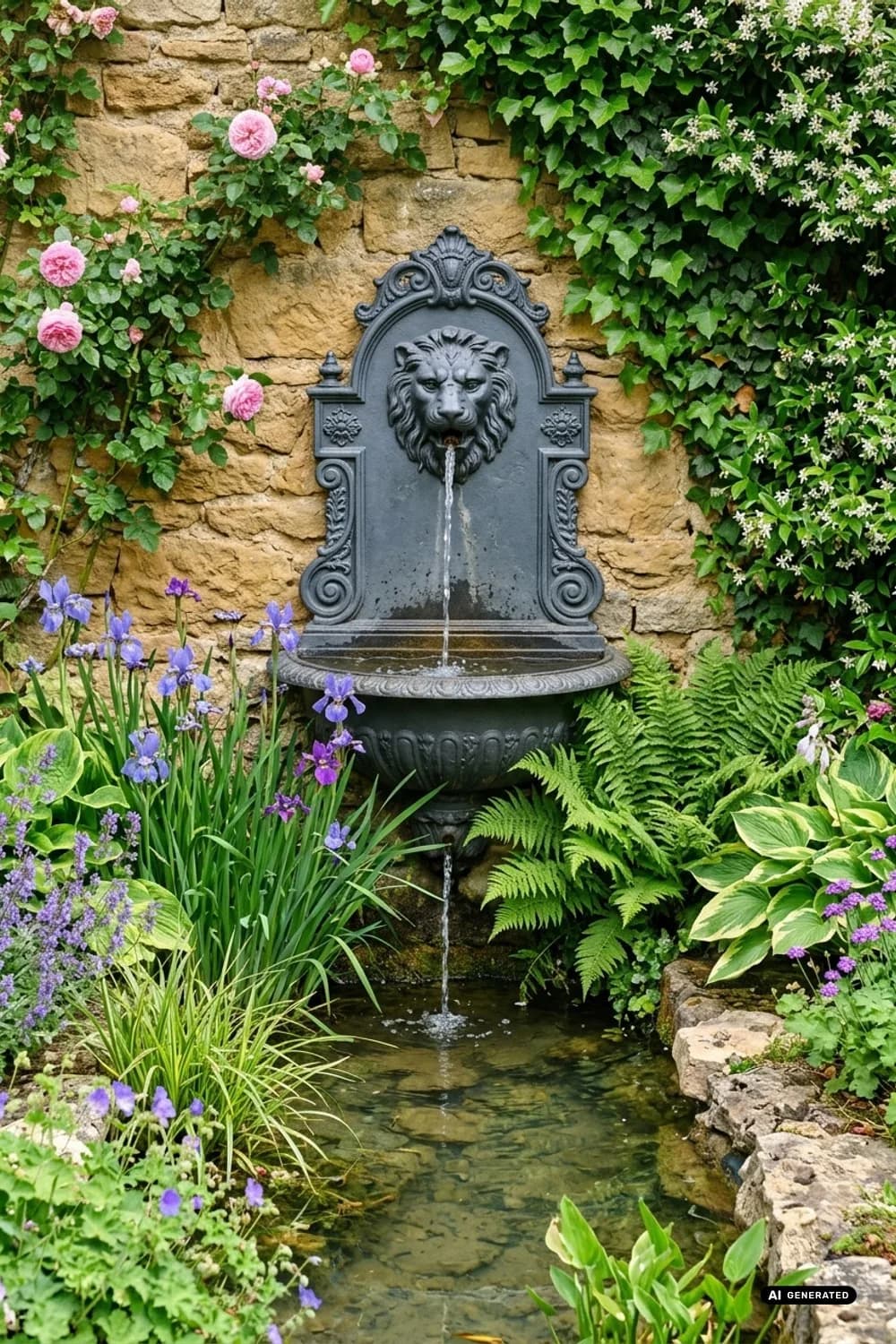 Wandbrunnen mit nostalgischem Charme: Ein Hauch von Geschichte – Wasserspiel auf der Terrasse: 11 schöne Ideen