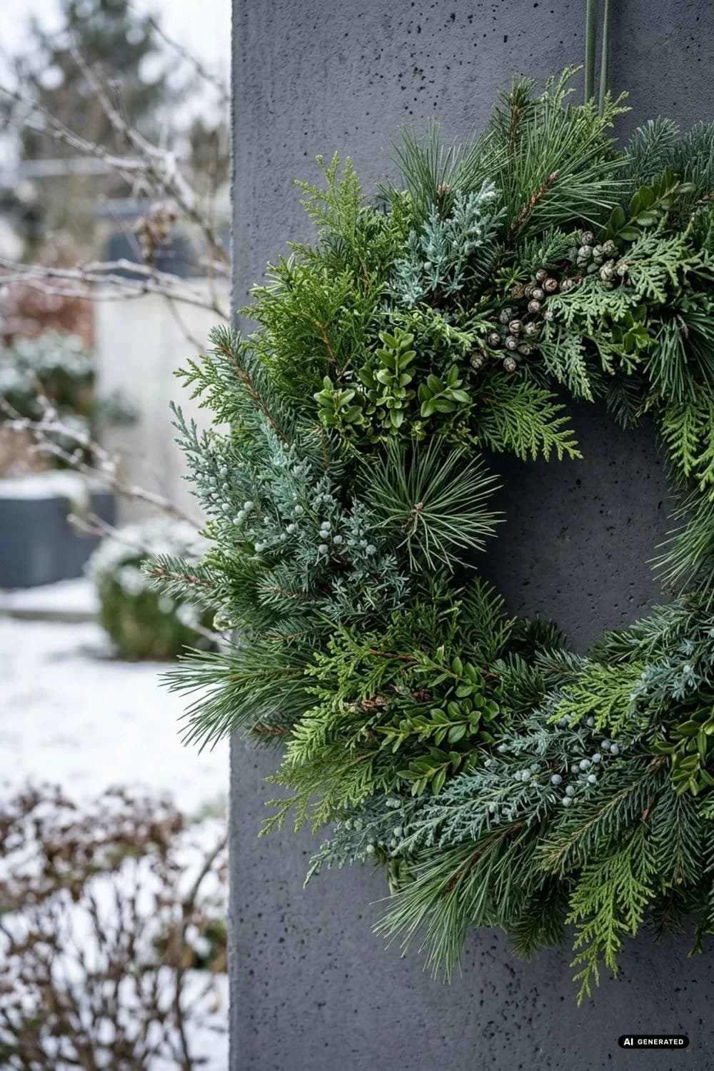 Koniferen-Mix: Das Beste aus deinem Garten – 12 weihnachtlich wundervolle Kränze aus Gartenschnitt (Efeu, Buchs, Zweige)