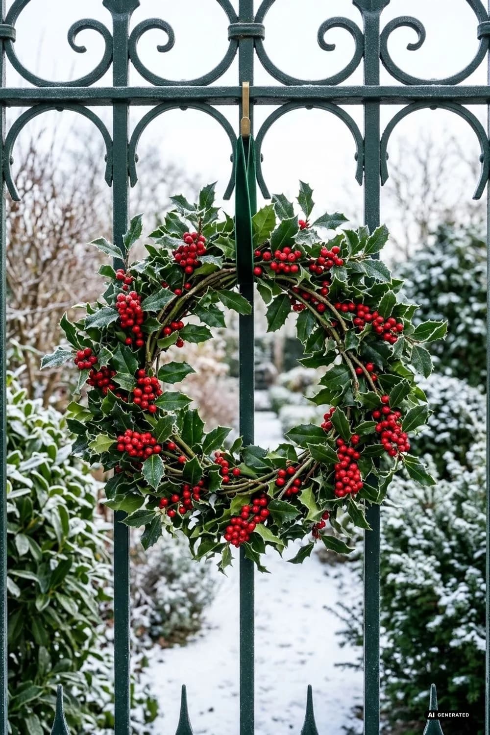 Stechpalme (Ilex): Der Weihnachtsklassiker – 12 weihnachtlich wundervolle Kränze aus Gartenschnitt (Efeu, Buchs, Zweige)