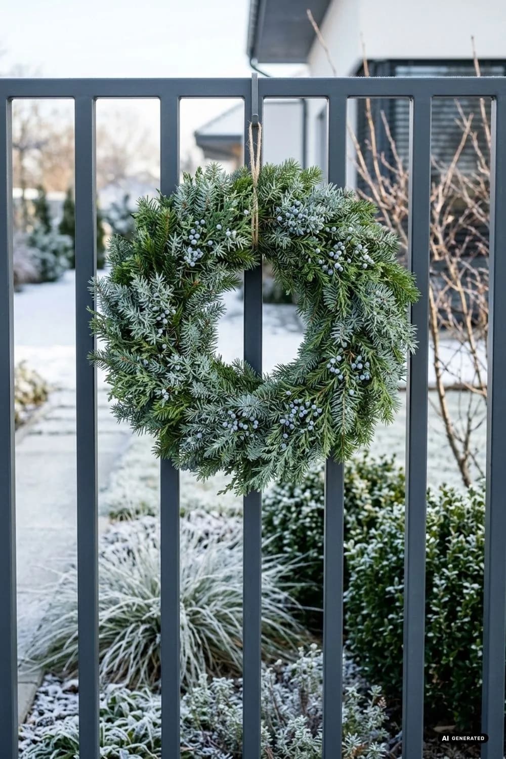 Wacholder: Blaugrüne Tupfer mit Aroma – 12 weihnachtlich wundervolle Kränze aus Gartenschnitt (Efeu, Buchs, Zweige)