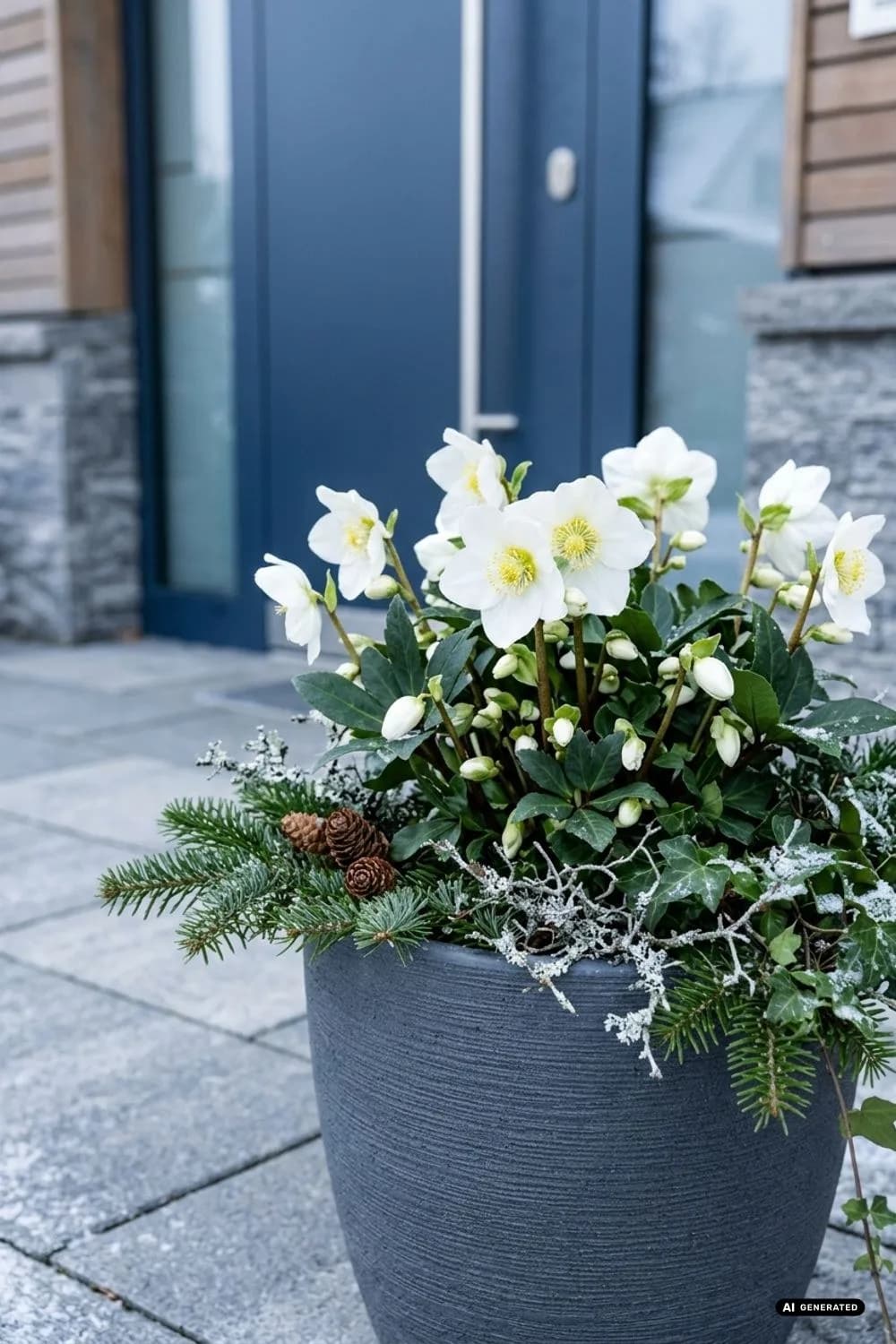 Christrose (Helleborus niger): Die Königin der Winterblumen – 22 Ideen für weihnachtliche Pflanzkübel vor der Haustür