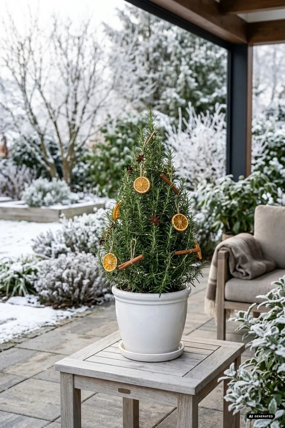 Der duftende Kräuter-Baum: Festlichkeit für die Sinne – 10 Ideen für einen Weihnachtsbaum im Garten oder auf der Terrasse