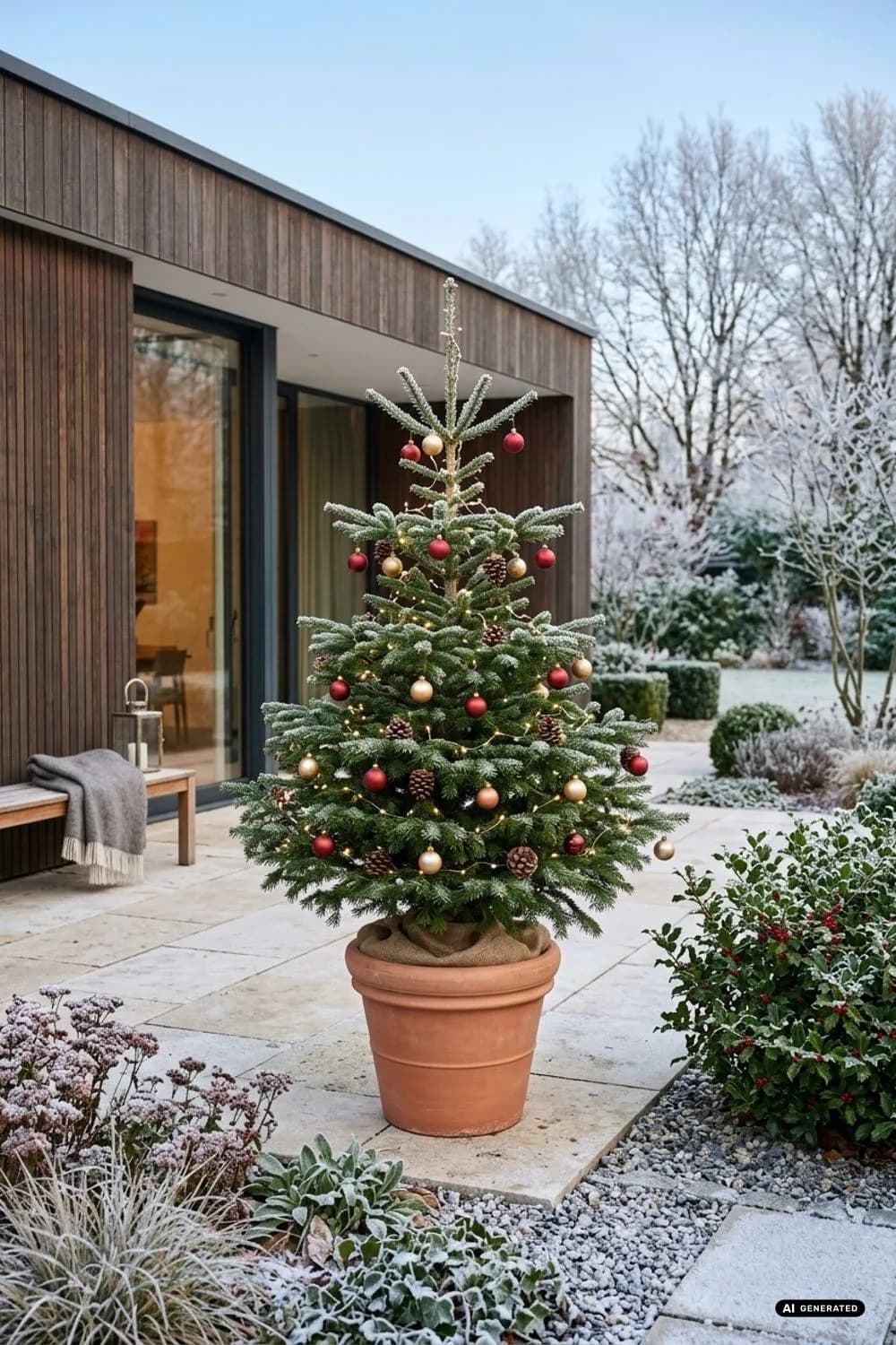 Der Klassiker im Topf: Die lebende Tanne – 10 Ideen für einen Weihnachtsbaum im Garten oder auf der Terrasse