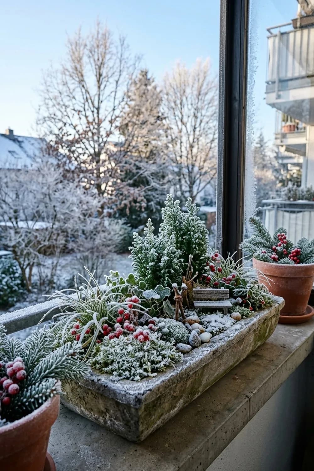 Fensterbänke und Balkonkästen: Kleine Winterwelten – Weihnachtsdeko für den Garten: 9 wundervolle Ideen