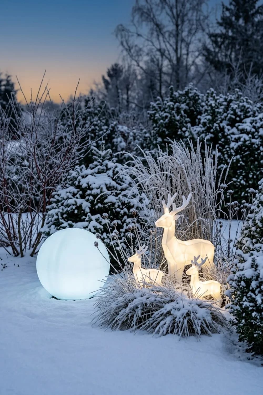 Leuchtende Kugeln und Sterne: Moderne Lichtakzente – Weihnachtsdeko für den Garten: 9 wundervolle Ideen