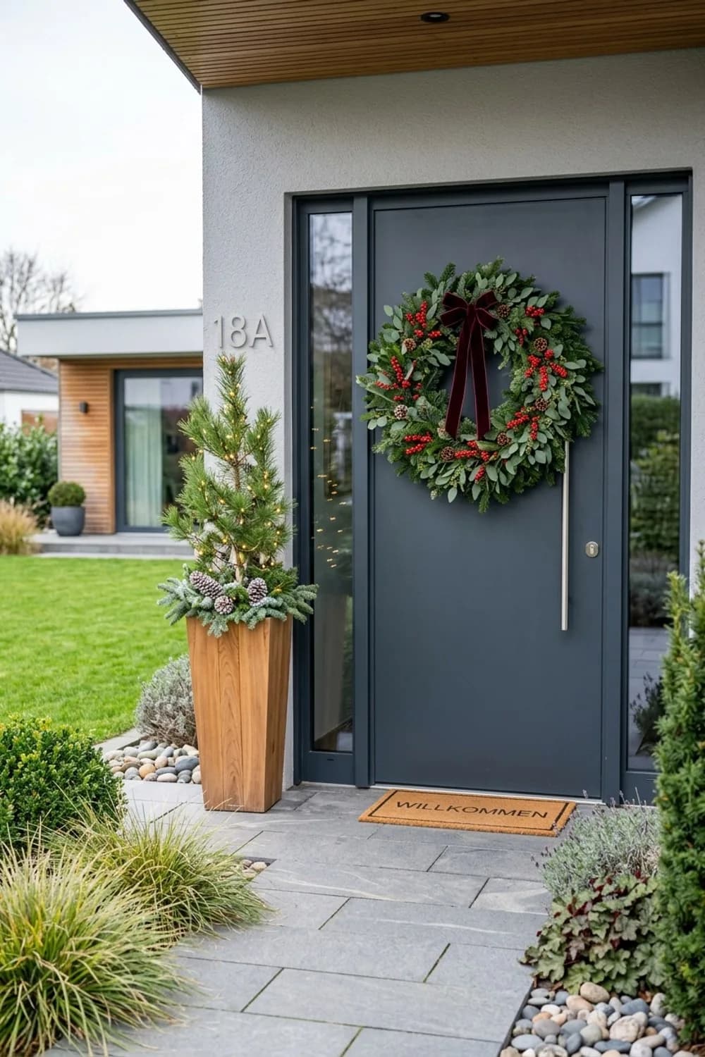 Einladender Eingangsbereich: Der erste Eindruck zählt – Weihnachtsdeko im Garten: 11 schöne Ideen