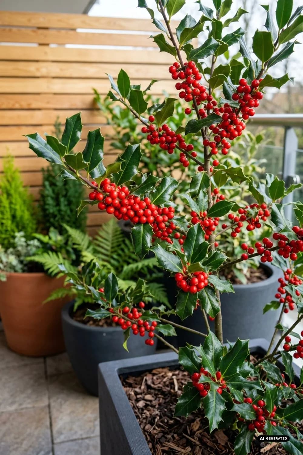 Stechpalme (Ilex): Der ikonische Weihnachtsgruß mit roten Beeren – 12 Ideen für Weihnachtsdeko mit Naturmaterialien im Garten