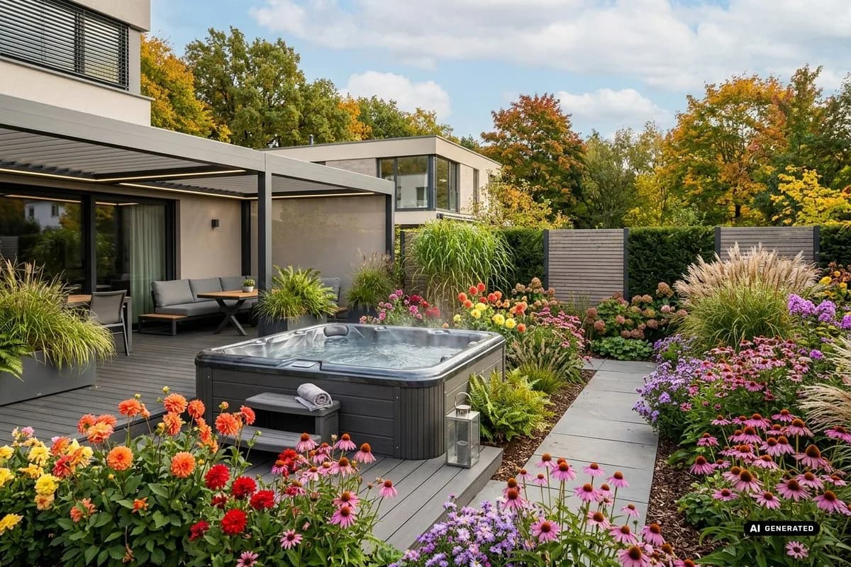 Whirlpool auf der Terrasse: 7 schöne Ideen – Titelbild
