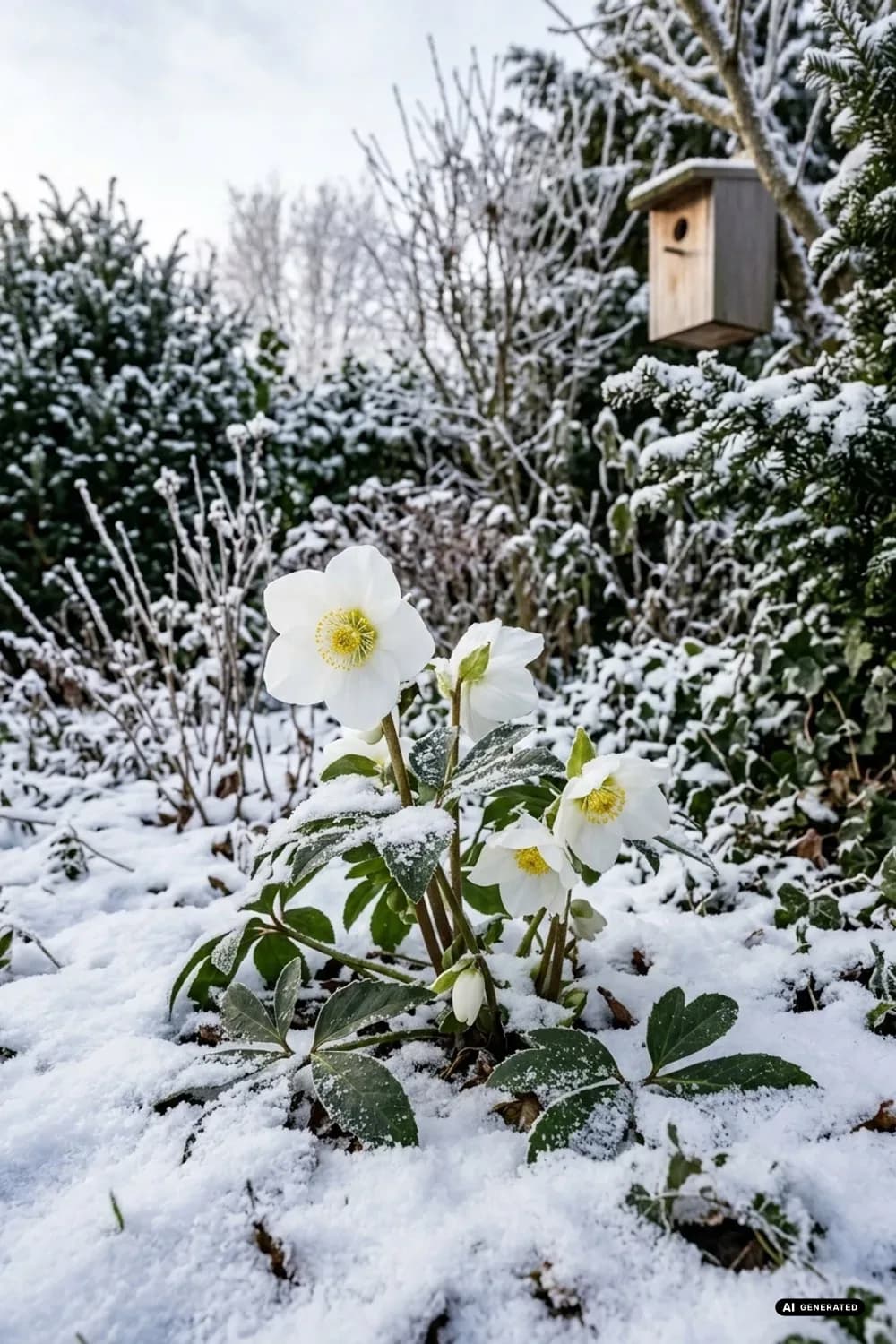 Christrosen und Winterheide: Zarte Blüten im Schnee – Winterdeko im Garten: 11 schöne Ideen