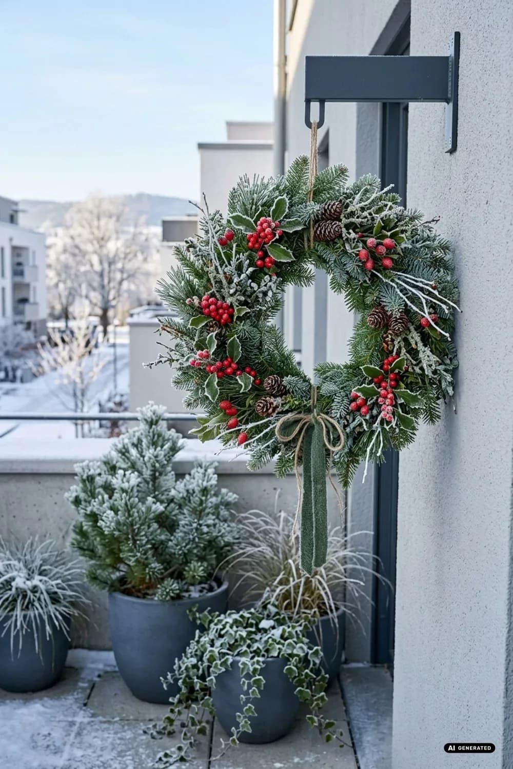 Kränze aus Naturmaterialien: Der Willkommensgruß des Winters – Winterdeko im Garten: 11 schöne Ideen