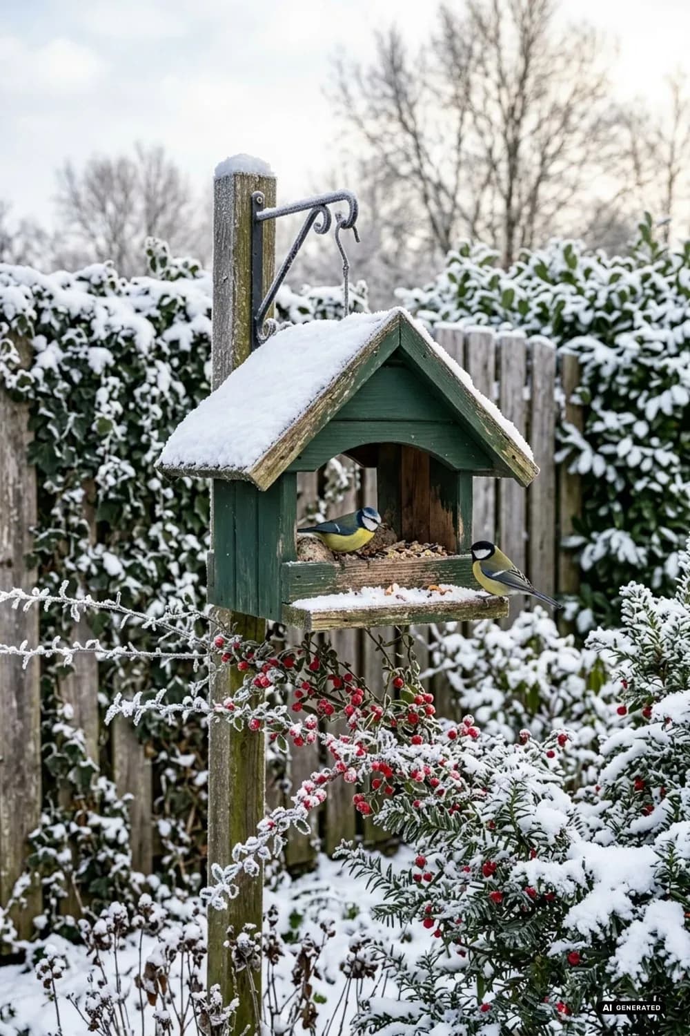 Vogelfutterstationen: Dekorative Hilfe für gefiederte Freunde – Winterdeko im Garten: 11 schöne Ideen