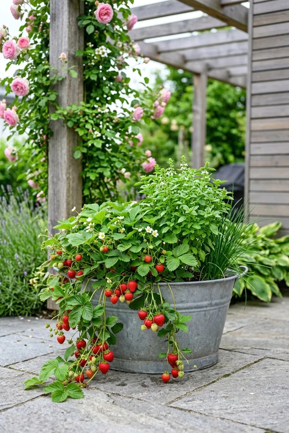 Der essbare Naschgarten: Frische Ernte vom Balkon – Zinkwanne dekorieren im Garten: 10 schöne Ideen